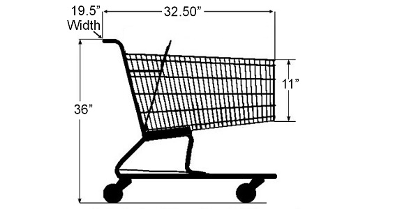 Small Size Metal Shopping Cart